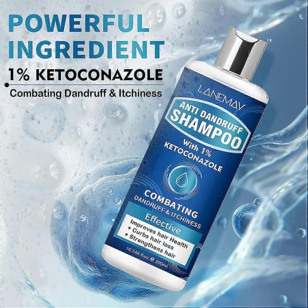 Anti-skælshampoo med 1% Ketoconazol, frisk duft, 300ml