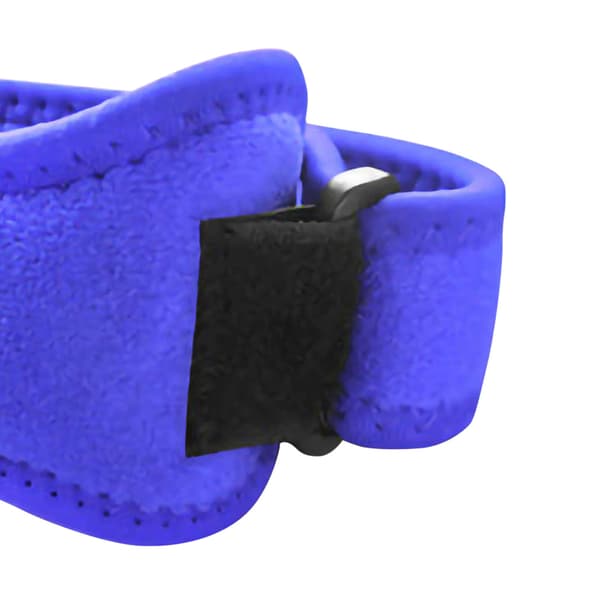 Petella Knee Pads Split Shock Absorption Pressure Adjustable Size Patellar Tendon Support Strap Blue