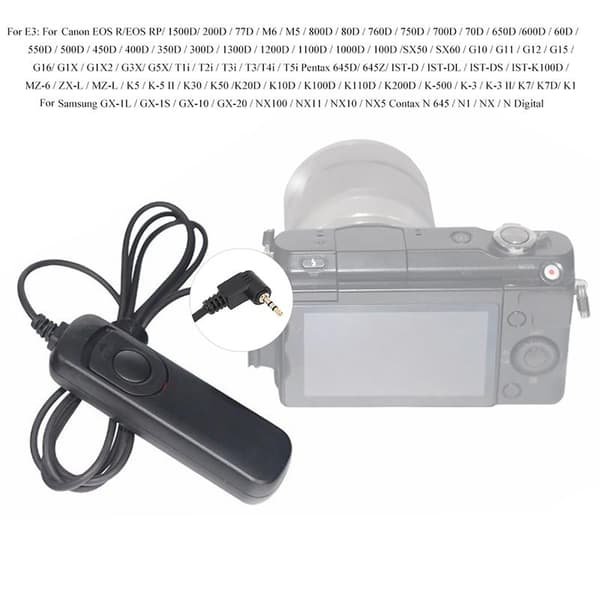 YouPro YP-20 E3 Portable Camera Wired Shutter Remote Control for Canon 70D 500D 700D 550D 600D 60D