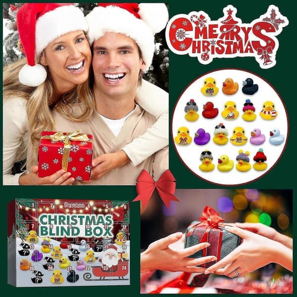 24 Doors Christmas Calendar Ducks Blind Box Toy Creative Advent Calendar