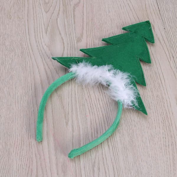 Julefest Juletre Hårbånd for Barn 2 stk Grønt Tilbehør