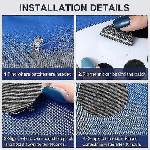 2026 Egnede 8 Stykker Nylon Reparationslapper Selvklæbende Nylonlapper
