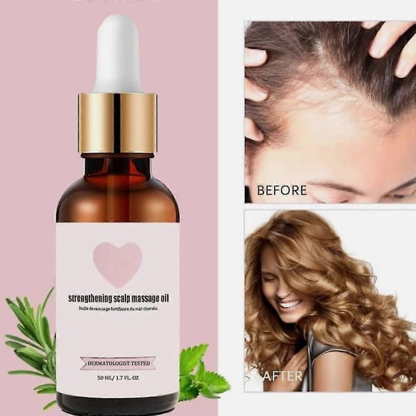Golab Beauty Stärkande Hårbottenmassageolja med Närande Formula för Hälsosammare Hårväxt