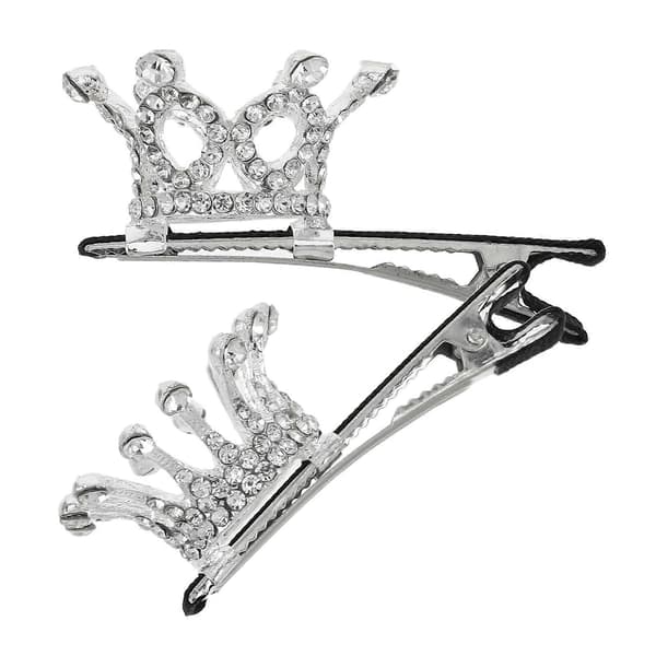 Rhinestone Hårspenne for dekorasjon 2 stk. Barnekrone Hårtilbehør