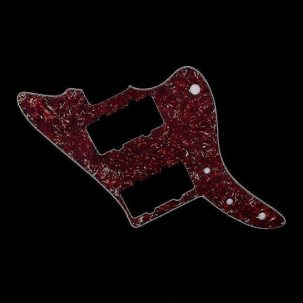 Plektrumskydd kompatibelt med Jazzmaster PAF-gitarr utan rytmkontroll Red