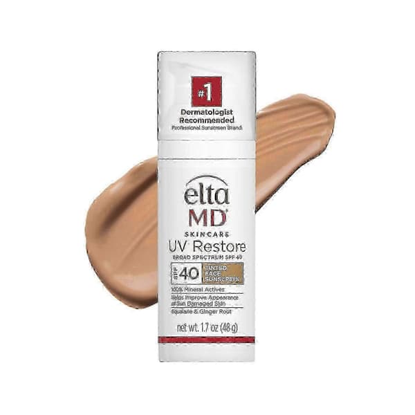 EltaMD UV Restore, Ansigts solcreme, SPF 40, Mineralsolcreme til solskadet hud
