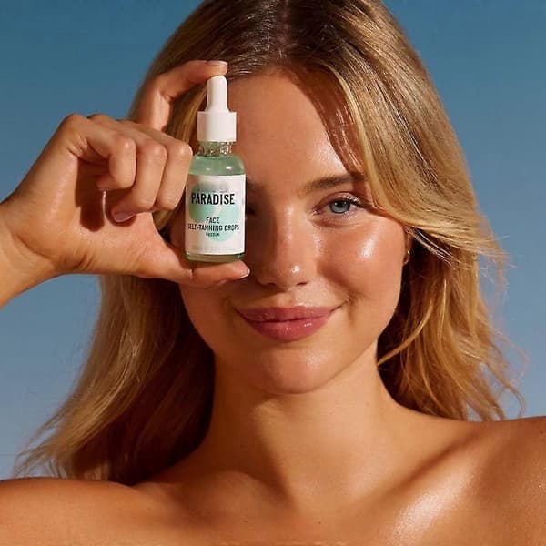 Paradise Medium Ansigts Selvbruner Dråber, Daglig Hudglød Ansigtspleje Væske 30ml