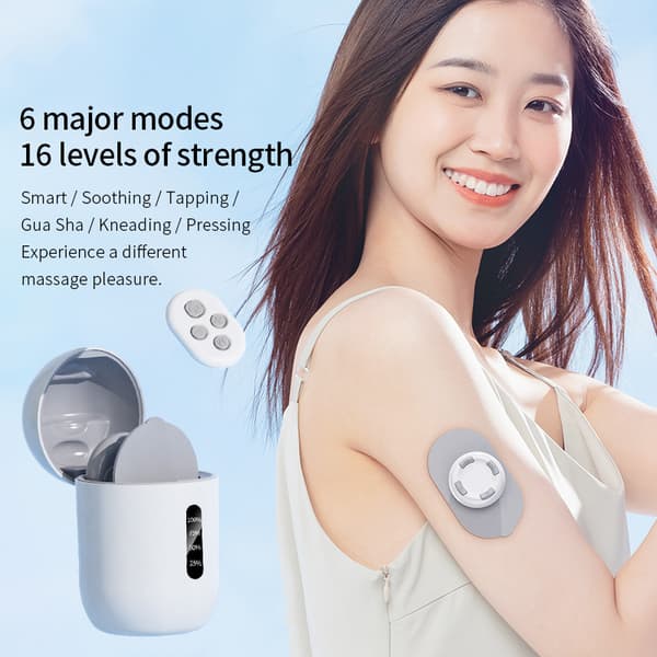 Remote Control Portable Massage Patch for Neck, Back, Waist, and Legs - Mini Massager