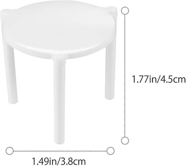 Pizzastöd i plast, pizzapaketering, triangulärt stödfäste, 100 stycken 100PCS