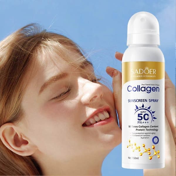 SADOER Collagen Brightening Primer - 150 ml Makeupbase for Glat og Strålende Hud