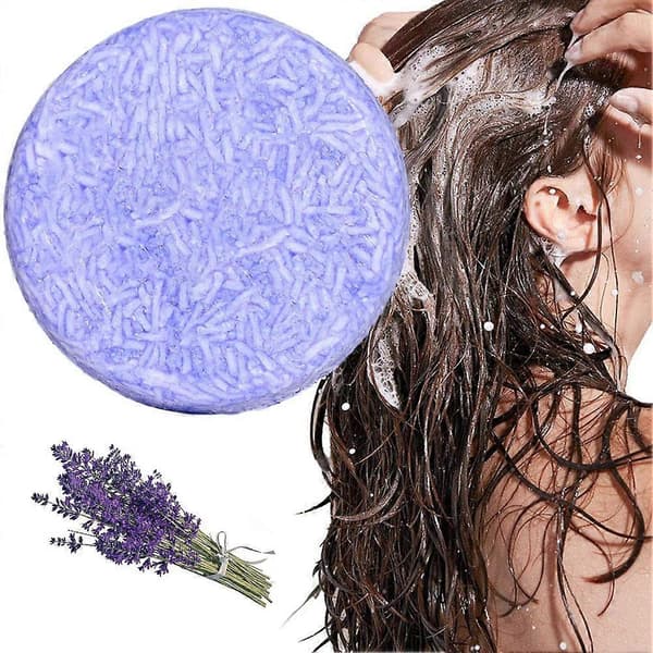 1x Lavendel Sjampobar for Grått Hår Purple Rain Grå Sjampobar 60g T8S8 One size purple