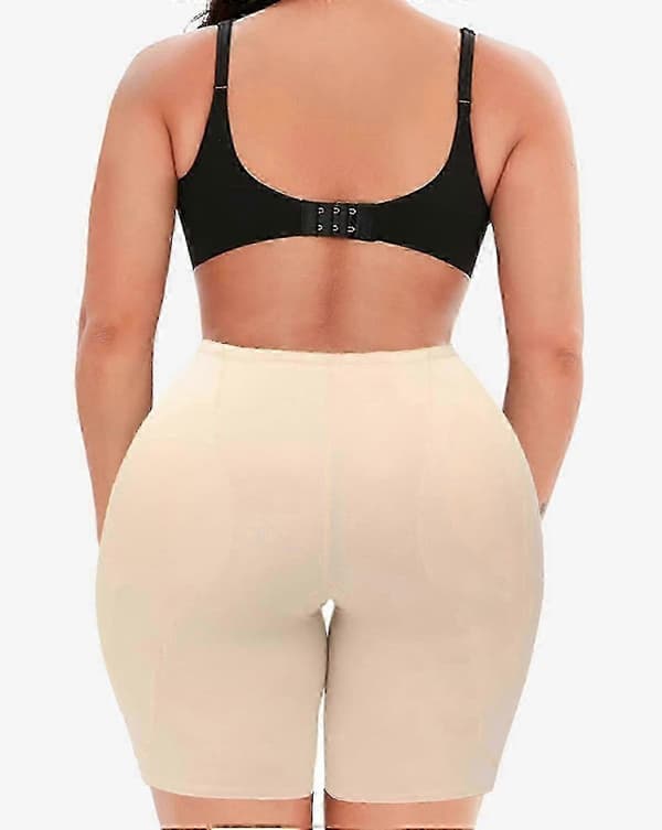 Balde- og hofteforbedrende shapewear med hoftepuder til kvinder Nude Large