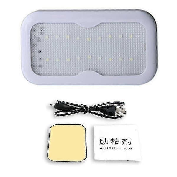 Bil Taglys Varevogn Interiør Loftlys 12v Led Læselampe Til Autocamper Trailer White shell