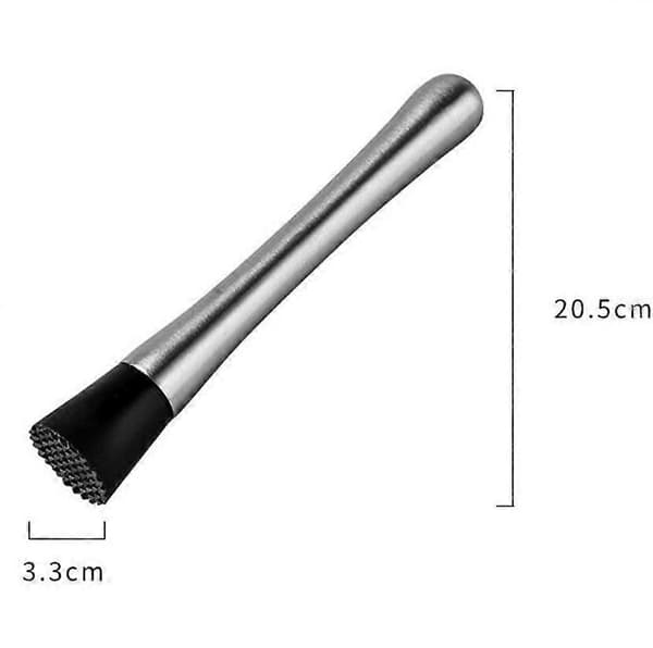 Caipirinha muddler Cocktailbar muddler rustfritt stål 20,5 cm