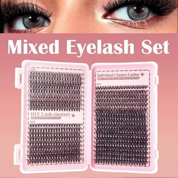 Tekoripsien pidennyspakkaus - 30D 50D 100D Mix Lash Set 30D+40D+50D 1set