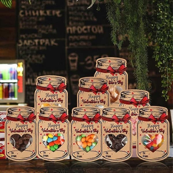 24-pack Alla hjärtans dag-kort med choklad för utbytesfestgåvor 24 Pack