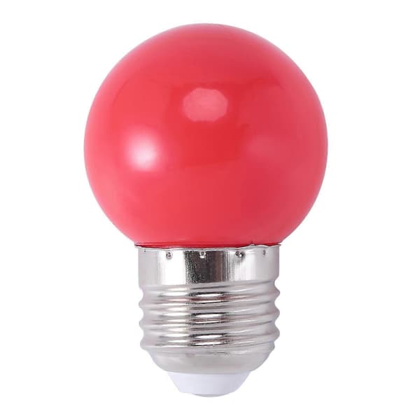 E27 LED-lamppu, lämmin punainen muovipolttimo (0,5 W teho) E27