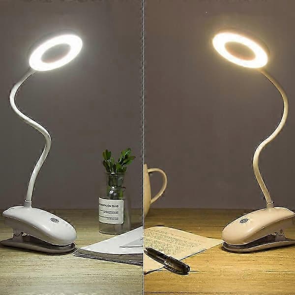 Bordlampe Øjenbeskyttelse Led Folde Boglys Studentlys Charging White Light