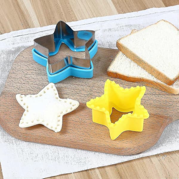 Sandwichkutter og forsegler sett, 4 stk brød sandwich decruster pannekakemaker DIY kakeformer for barn shape1