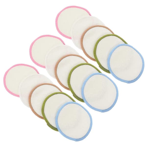 Bambusfiber Makeupfjernerpuder til hjemmebrug Makeupfjernerpuder 15 stk!xx2