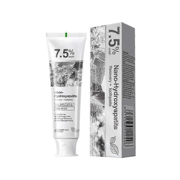 1-3X Hydroxyapatit Tandkräm, Tandkräm med 7,5% Nanos Hydroxyapatit!ZZ59 S07 1pc