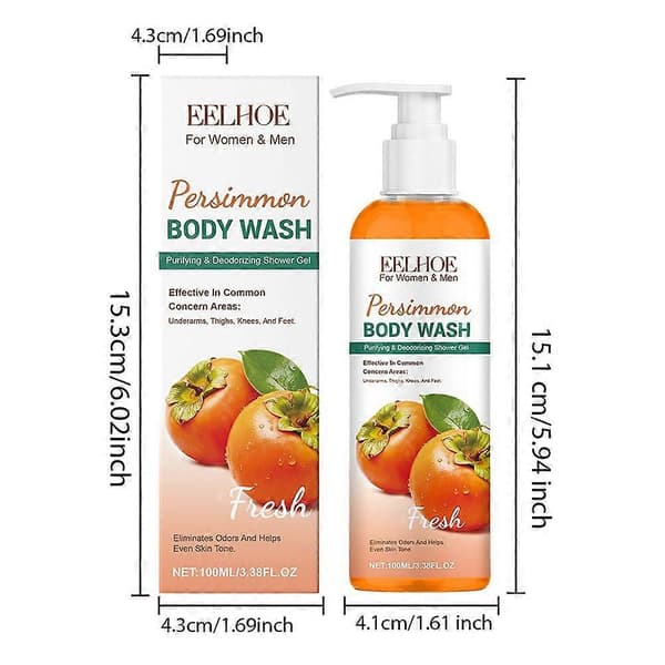 100 ml forfriskende dusjgelé med persimmon 100ml orange