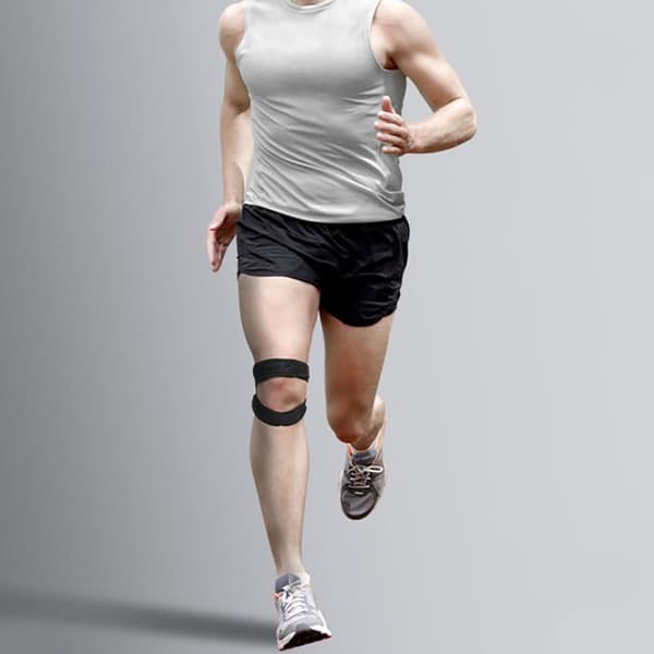 Knee Support Strap 2 Pcs Patella X Shape Double Fixation Breathable Comfortable Tendon Band