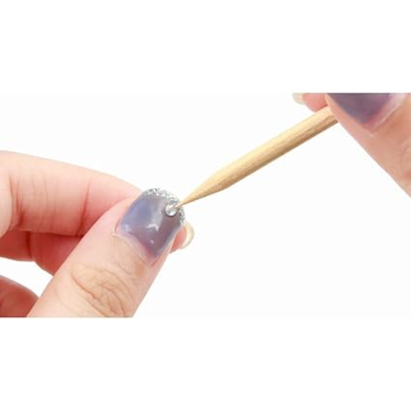 100-pack Double-Ended Cuticle Pushers - Multifunctional Nail Sticks