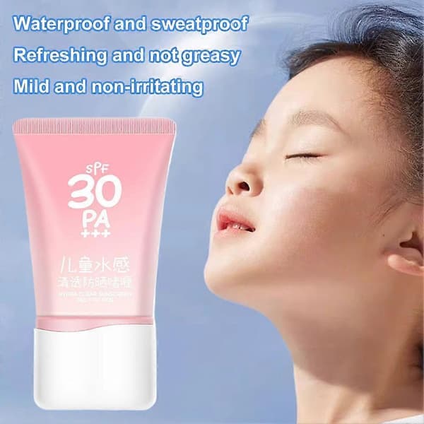 Barnas SPF30 PA+++ Hydra Clear Solkrem Solblokk Krem
