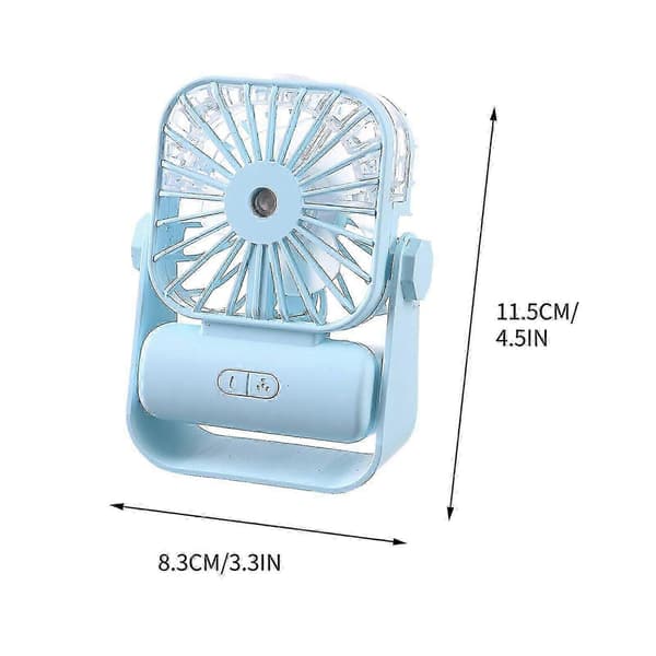 Desktop Spray Lille Ventilator Mini Spray Ventilator Hjemme Student Desktop Ventilator Udendørs Bærbar Ventilator