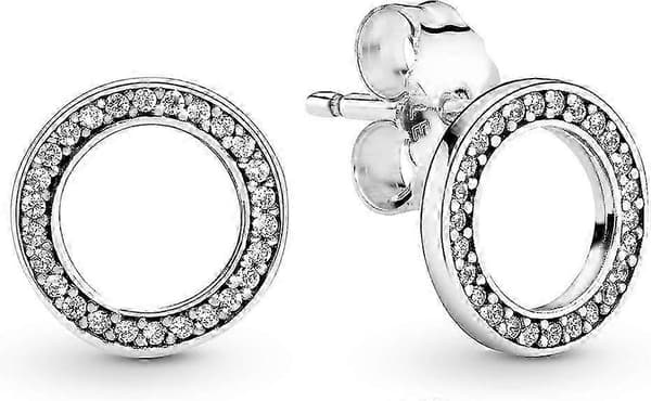 Damesølv Forever Pandora Cubic Zirconia Stud Ørepynt