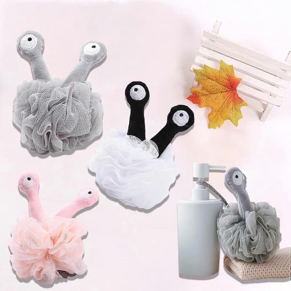 Mesh Pouf Badebold, Brusepude, Badebold, Svamp til Bad, Kropskrubber, Brusebold, Badebolde til Voksne