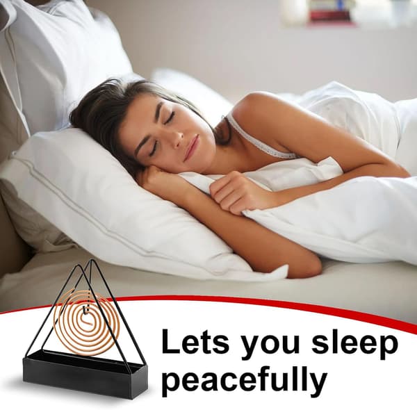 Black Metal Mosquito Coil Holders - Creative Triangular Outdoor Mosquito Coil Incense Spiral