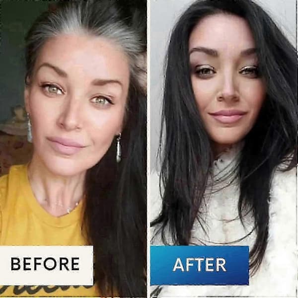 Nova Hårfarve Shampoo, Nova Hår Instant Farve Shampoo, Nova Hårfarve Shampoo, Nova Hår Instant Farve Shampoo til Mænd og Kvinder Light brown