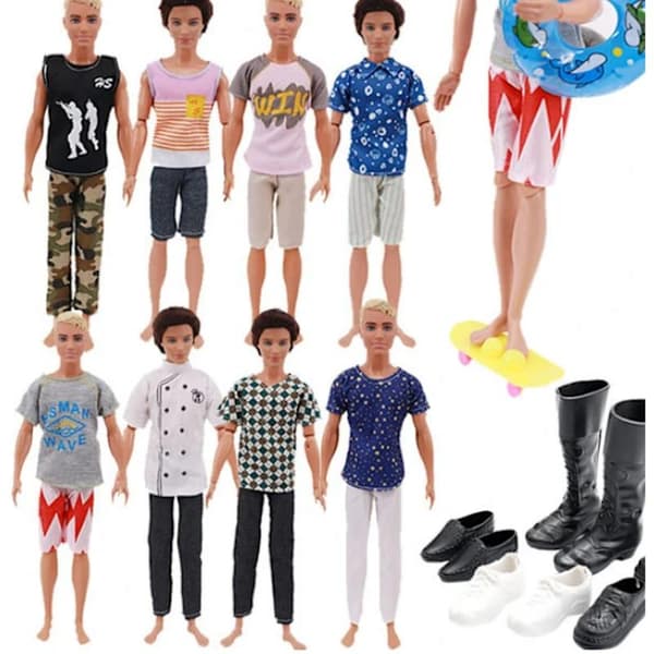 30 sæt 27-29 cm drengedukkelegetøj Barbie-tilbehør