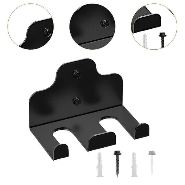 Skivstångsställ Väggmonterat Skivstångsställ Robust Vikthållare för Hemmet 2 Krokar 3 Hooks Optional