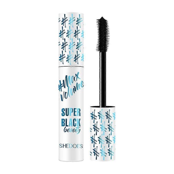 Super Black Mascara, Vanntett og Langvarig (10ml) blue 1PCS