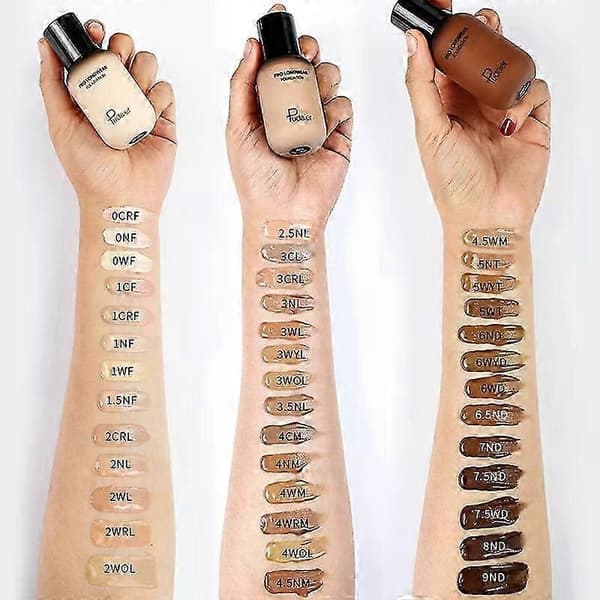 Matt flytende foundation og concealer-krem for feilfri basissminke 4,5 MILJONER