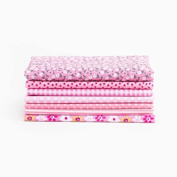 7 st Blandade Fat Quarter-tygbitar Quilt Bomullstyg Sömnad DIY-set