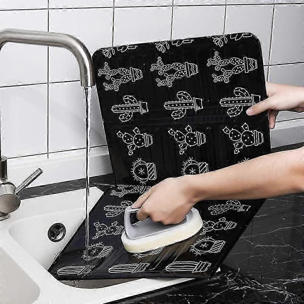 Komfurstænkskærm, 3-sidet foldbar aluminium, 2 stk., 84,5*32,5cm