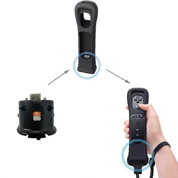 Wii Motion Plus-adapter för original Wii-fjärrkontroll black