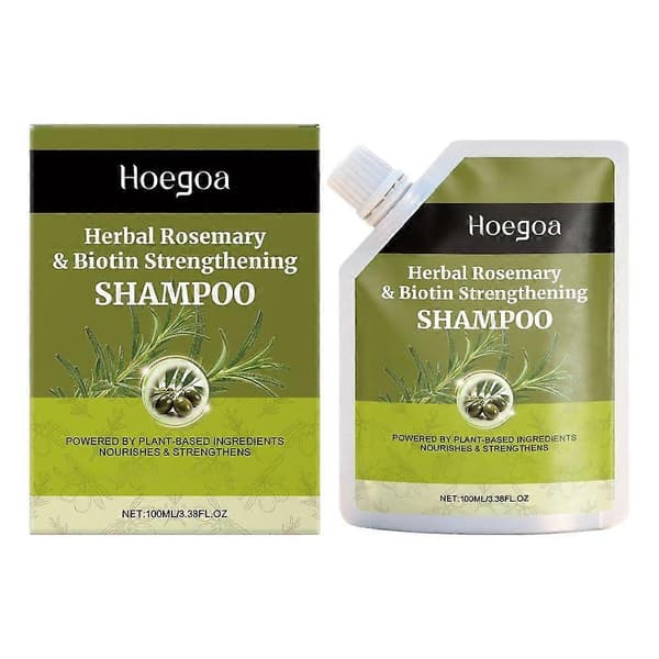 Rosmarin Biotin Schampo - Örtstärkande, Närande Hårbotten, Volymhår, 100ml