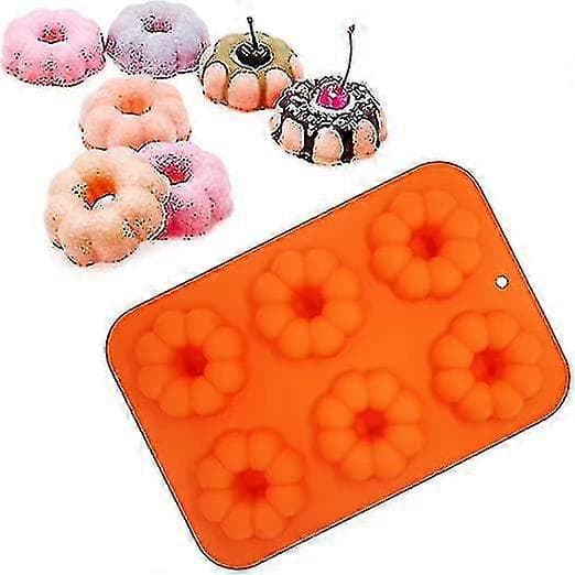 3-pack silikonbakformar för munkar, muffinsformar i silikon, munkpanna, form för bagels