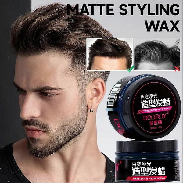 100g Matt Hårvax - Starkt Hållande Lervax för Män