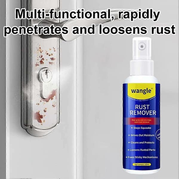 Dobbeltfunktionel rustfjerner og smørespray 100 ml til metalbeskyttelse