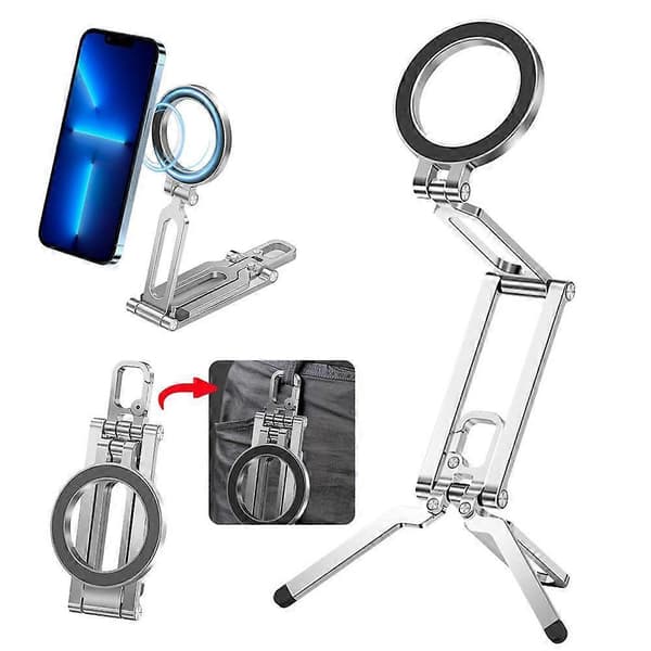Desktop magnetisk mobiltelefonholder Multifunktionel håndholdt optagelse