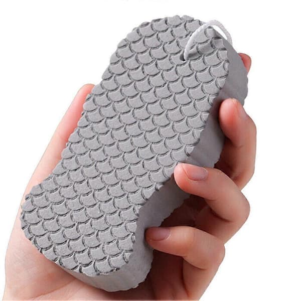 Badesvamp - Eksfolierende Ergonomisk Grep Multifunksjonell - Dusjskrubb Grey