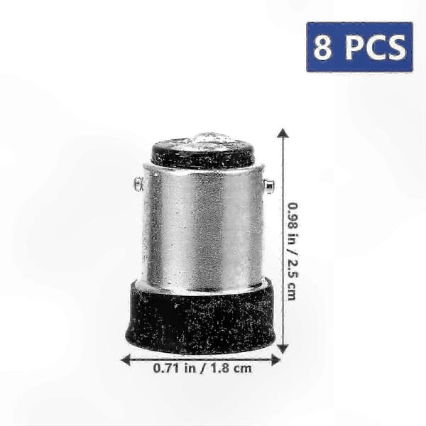 8-pack B15 till E14-adapter för LED-lampor och lamphållare