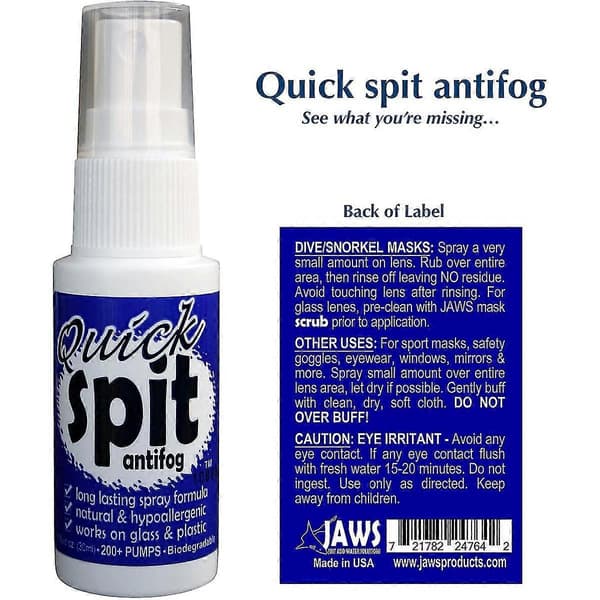 JAWS Quick Spit 1 oz. Anti-dug Spray Formel Eksklusiv