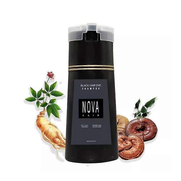 2026 Nova Hårfarveshampoo, Nova Hår Instant Farveshampoo, Hårfarveshampoo til Hår, 200ml Light Brown